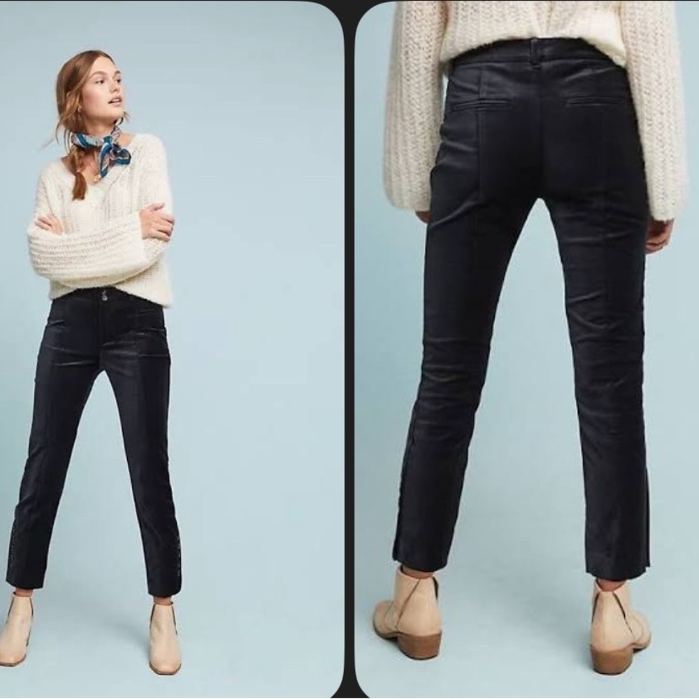 Anthropologie The Essential Slim Cropped Ankle Pants (NWOT) Sz 4P